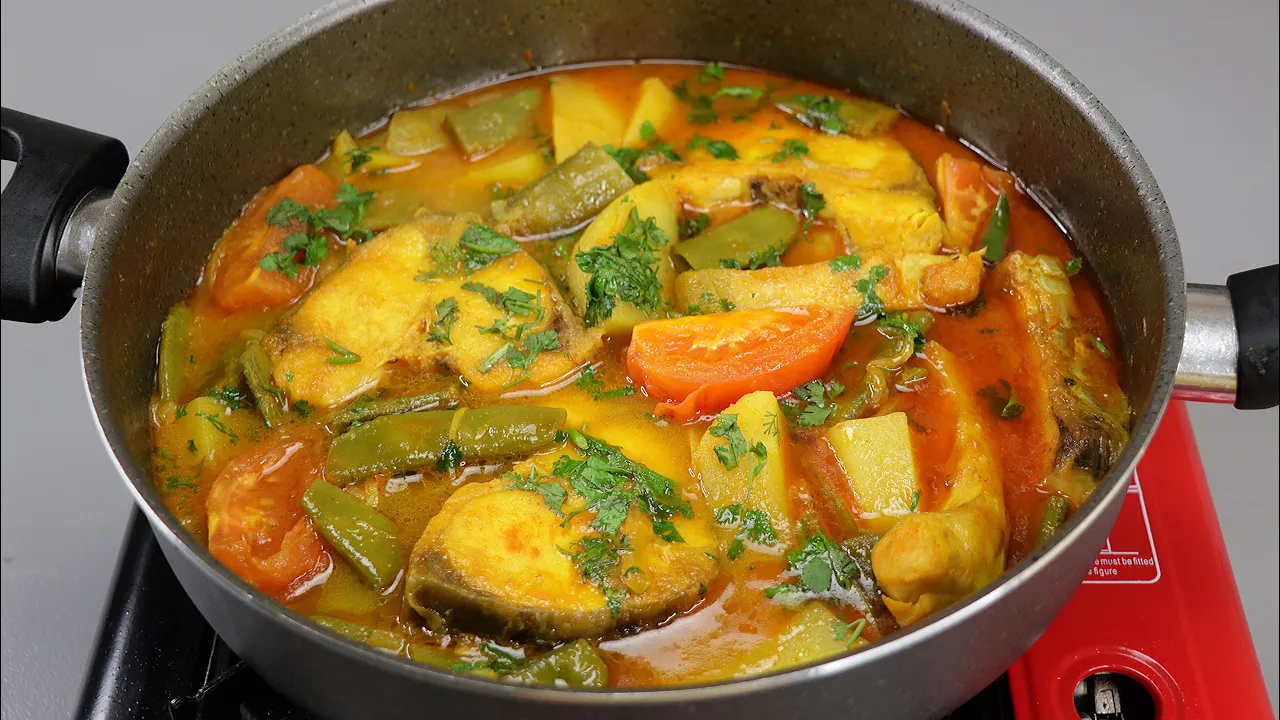      (,, )  Rui Mach Recipe   Ruhu fish curry with vegetable