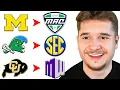 I Realigned Conferences by Location in CFB 25