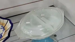 Florida thrift store finds SHORT Pyrex snowflake sneak peek