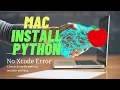 How to install Python in Mac Complete Python Course 2024