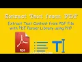 Extract Text from PDF using PHP