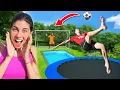 Lagu GEKKE TRAMPOLINE ZWEMBAD VOETBAL CHALLENGE vs DE BOYS! #458