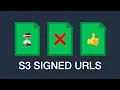 How to generate a time limited presigned S3 URL using the nodejs AWS SDK