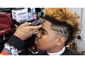 BARBER TUTORIAL BURST FADE WITH WING DESIGN