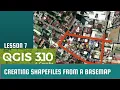 QGIS Lesson 7 Creating a point line and polygon shapefile from a basemap tutorial