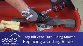 How to Replace a Troy-Bilt Zero-Turn Riding Mower Cutting Blade