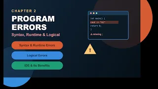 Class 10 - Lecture 08 Syntax Runtime and Logical Errors IDE and its Benefits