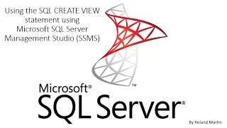 Using the SQL CREATE VIEW statement