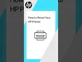 How to reset your HP printer #shorts