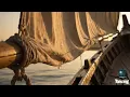 Persian & Spanish Fusion Relaxing Music 4K | Persian Gulf & Spanish Beaches | Guitar & Santur