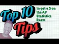 Top 10 Tips to Get a 5 on the AP Statistics Exam