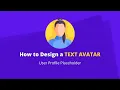How to Build a Custom TEXT AVATAR with CSS GRID - User Profile Placeholder