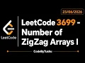 LeetCode 3699 Number of ZigZag Arrays I Java Solution Dynamic Programming CodeByTushu