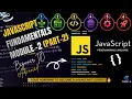 JavaScript Fundamentals - Module 2 part 2