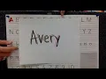 Name Writing practice ideas