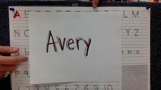 Name Writing practice ideas