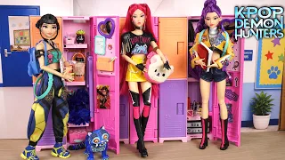 Barbie Dolls KPOP Demon Hunters Back to School Locker Organization