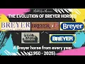 A Breyer horse from every year - the evolution of Breyer horses 1950