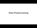 Data Preprocessing
