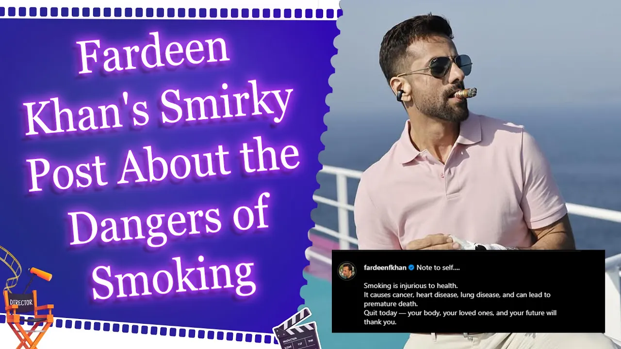 Fardeen Khan urges fans to stay away from smoking: Your future will thank you