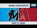 MLB Highlights Marlins vs Diamondbacks - May 11 2022