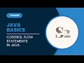 Java Control Flow Statements in Tamil If Switch Loops Break Continue Return