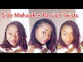Side Mohawk Short Bob Passion Twists Featuring Amazon Leeven Hair Crochet Side Cornrows