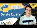 Python with MySQL Delete Query in MySQL in Python Python tutorial for beginners - 77