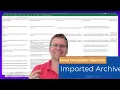 SAP PI migration Imported Archives