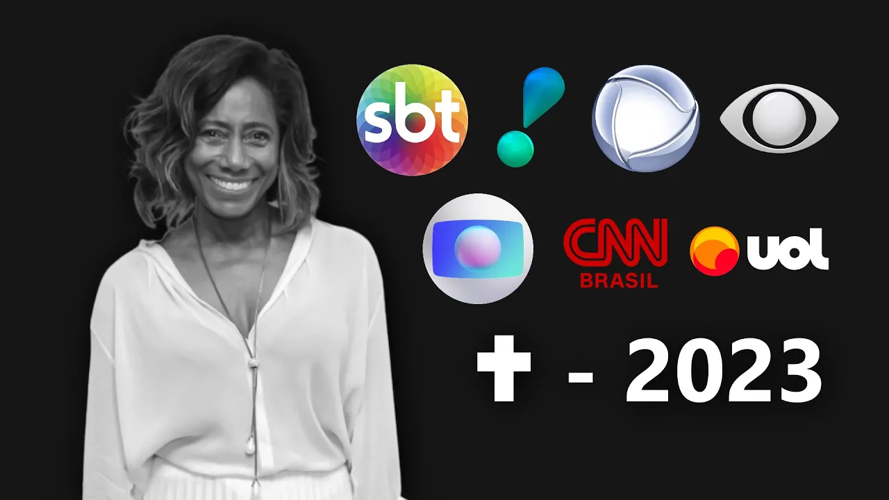 Anúncio da morte de Glória Maria na Televisão Brasileira (02/02/2023)