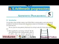 10th class math chapter 5 Arithmetic progression Introduction CBSE NCERT with notes