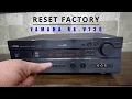 How to reset a YAMAHA RX-V730 receiver to factory settings factory reset