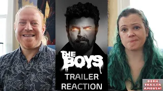 the boys season 3 official trailer reaction karl urban jack quaid antony starr jensen ackles 