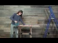 How to Install Reclaimed Wood Wall Planks DIY Reclaimed Wood Accent Wall WoodyWalls