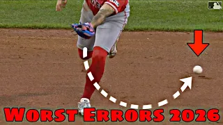 MLB Worst Errors April 2026