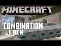 Minecraft A super simple combination lock tutorial for anyone in Bedrock or Java Edition