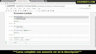 Curso Maestro de Python 3 Aprende Desde Cero-Funciones Lambda
