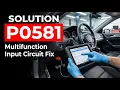 HOW TO FIX P0581 OBD II ERROR CODE - Multifunction Input Circuit Fix