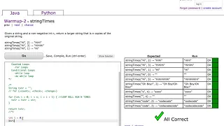 Codingbat - stringTimes Java