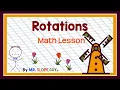 Mastering Rotations and Transformations in Geometry - Math Lesson with Examples by Mr Slope Guy