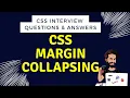CSS Margin Collapsing - Episode 16 CSS Interview questions and answers CSS Tutorial