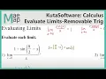 KutaSoftware Calculus - Evaluating Limits