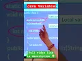 Java Variable keywords identifier and comments