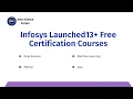 Infosys Launched13 Free Certification Courses Python Java Data Science Students Jobseekers