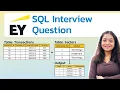 EY SQL Interview Question Medium-level