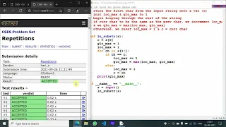 CSES Repetitions Python Competitive Programming