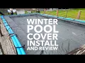 Doheny s Winter Cover with Water Bags - Install and Review