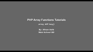 PHP Array Functions - 08 array