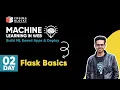 Machine Learning in Web Build ML Based Apps Flask Basics Mohit Uniyal