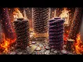 Lagu Three massive towers collide, high limit coin pusher